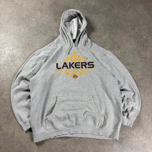 Lakers Gray Basketball Hoodie